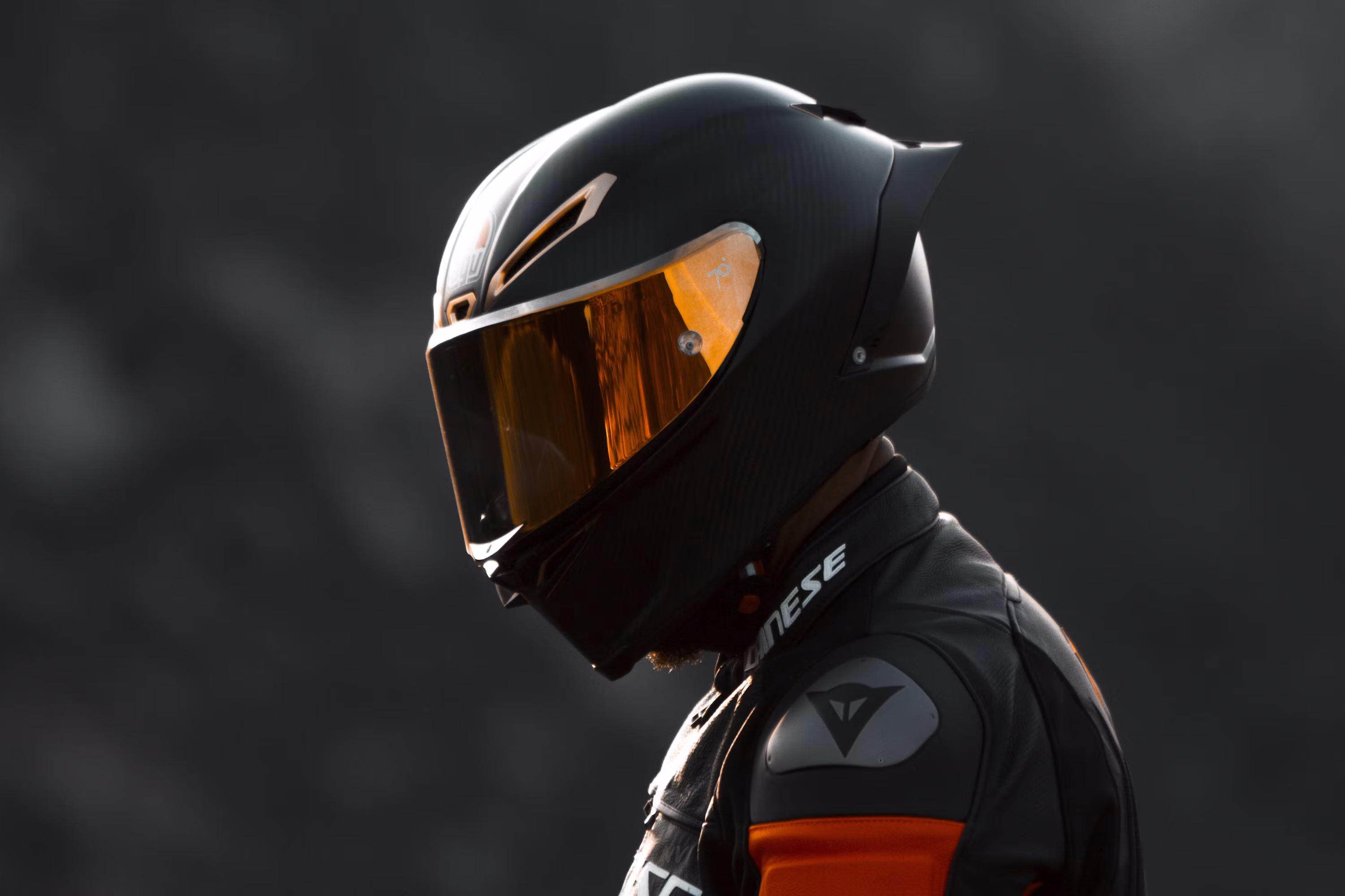 Rider wearing a Nexus certified helmet